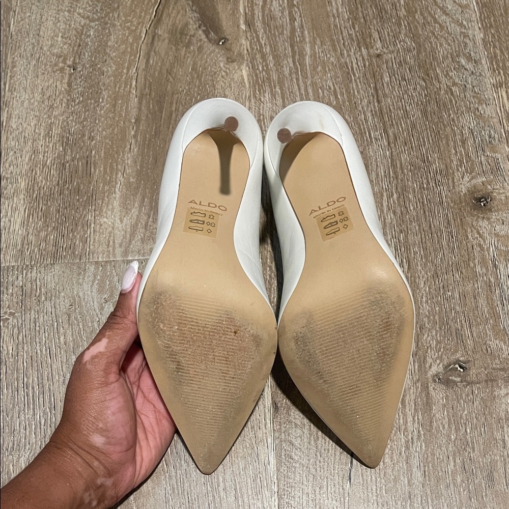 Aldo Elegant Cream Women's Heels - Picture 4 of 4